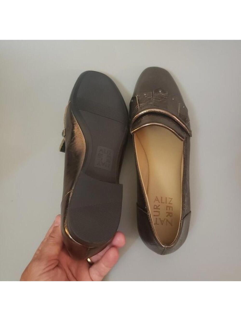 Naturalizer Ellis Bronze Metallic Loafers Flats Women’s 7 Narrow NEW - Picture 6 of 8